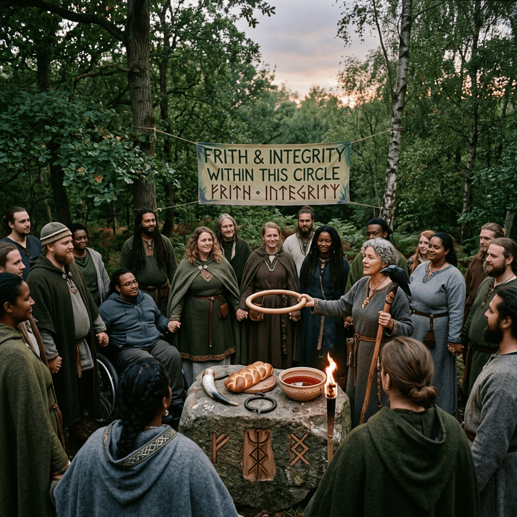 Inclusive Heathen ritual emphasizing frith and integrity